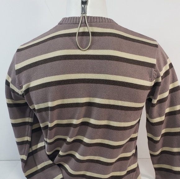 Element Brown Stripped Sweater - Picture 3 of 4